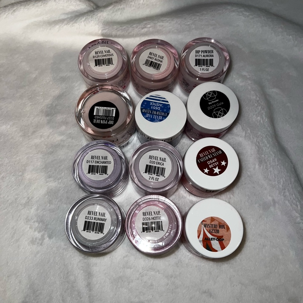 Revel Nail dip powder lot 12